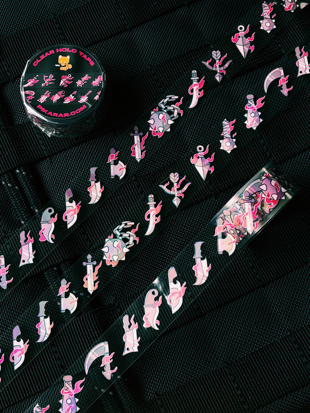 Washi tape (holo clear) | Weapons
