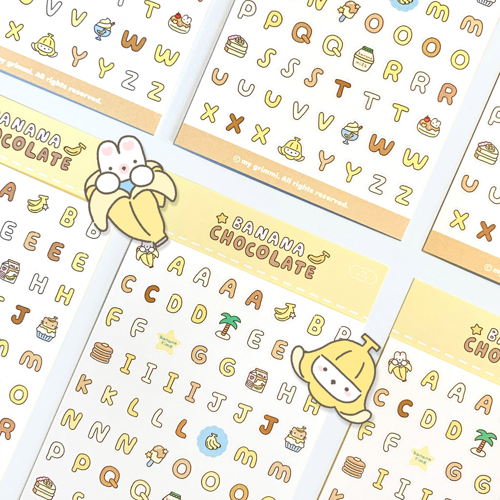 MyGrimmi - ABC Sticker Chocolate Banana