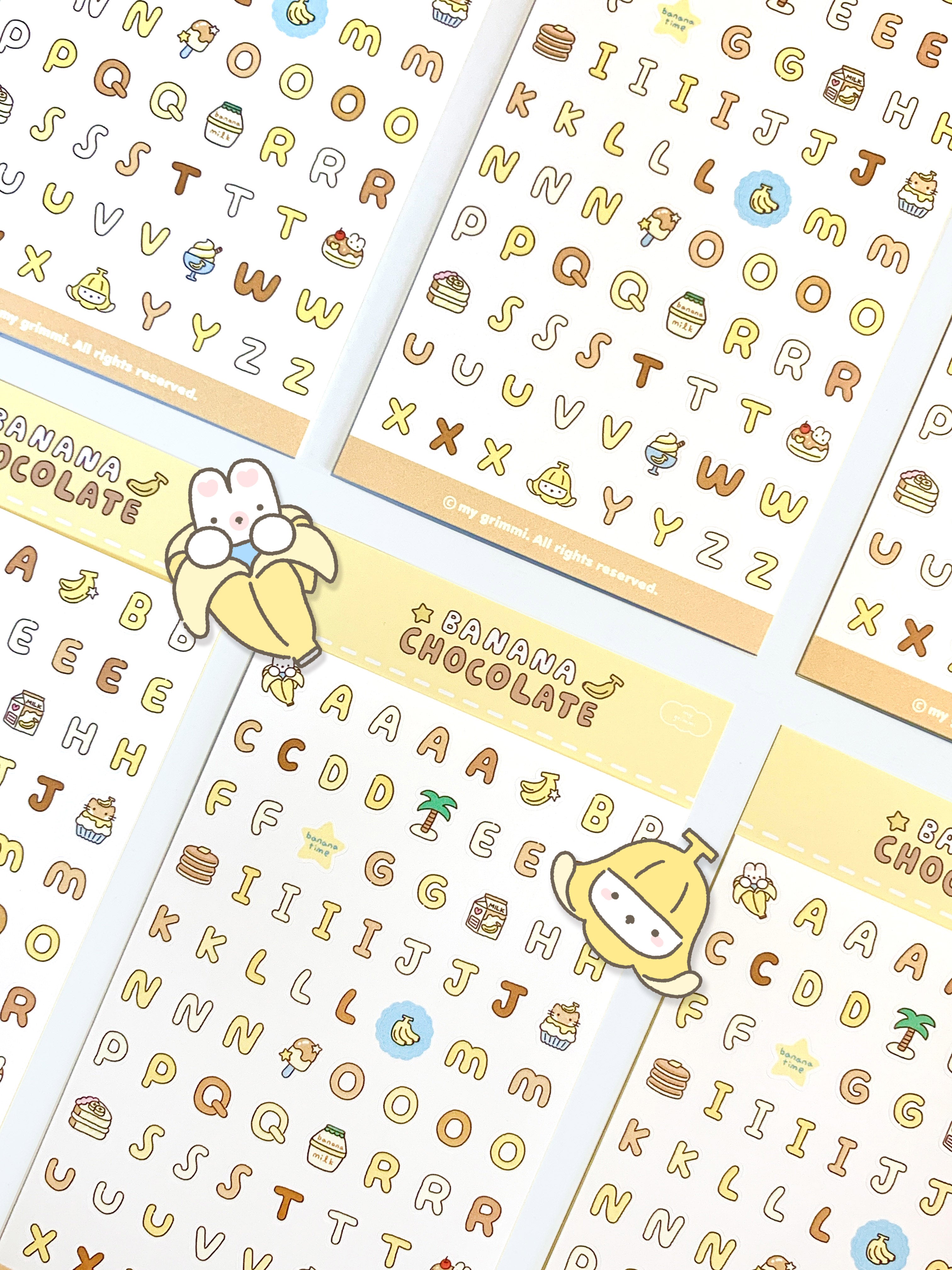 MyGrimmi - ABC Sticker Chocolate Banana