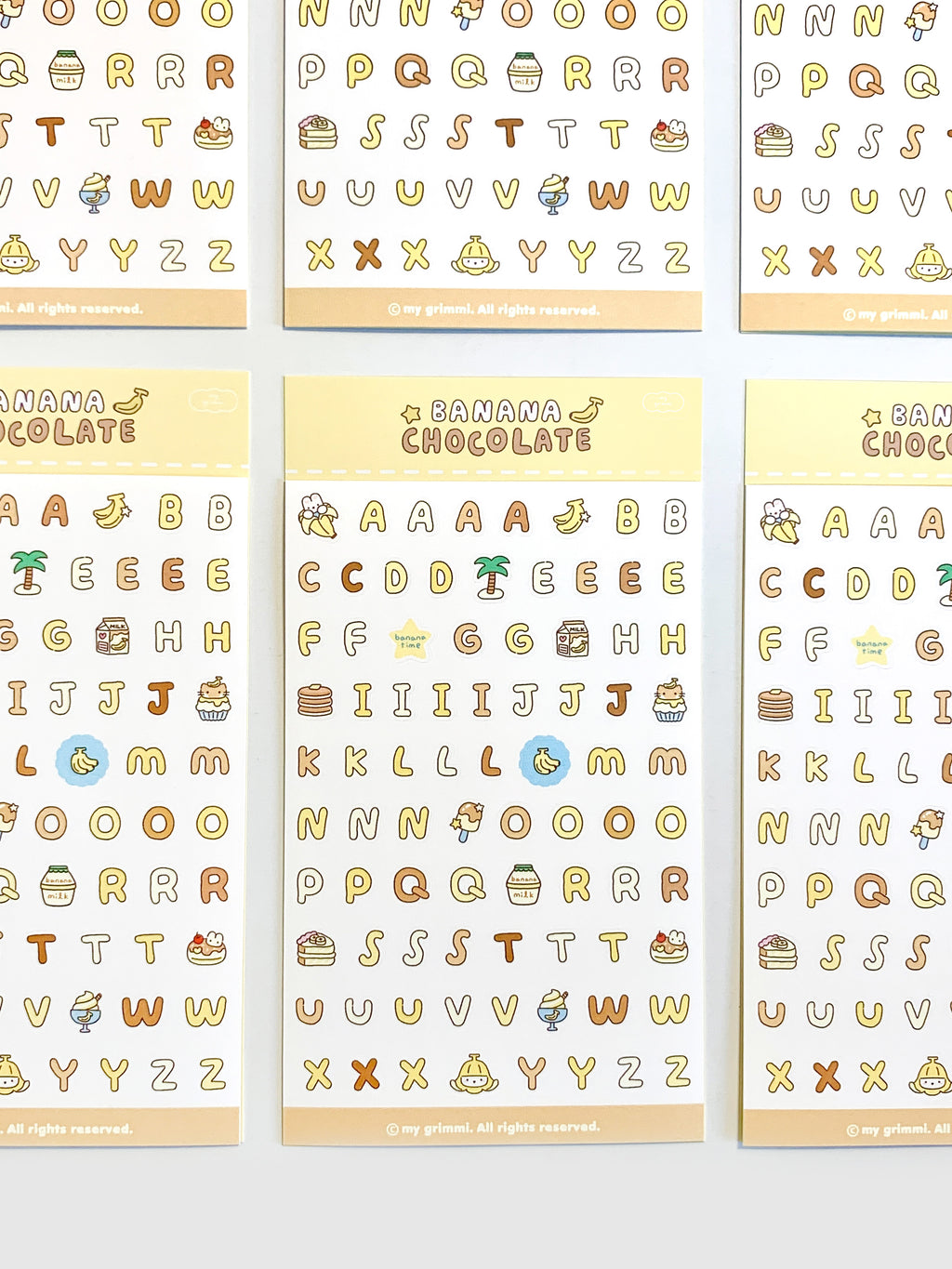 MyGrimmi - ABC Sticker Chocolate Banana