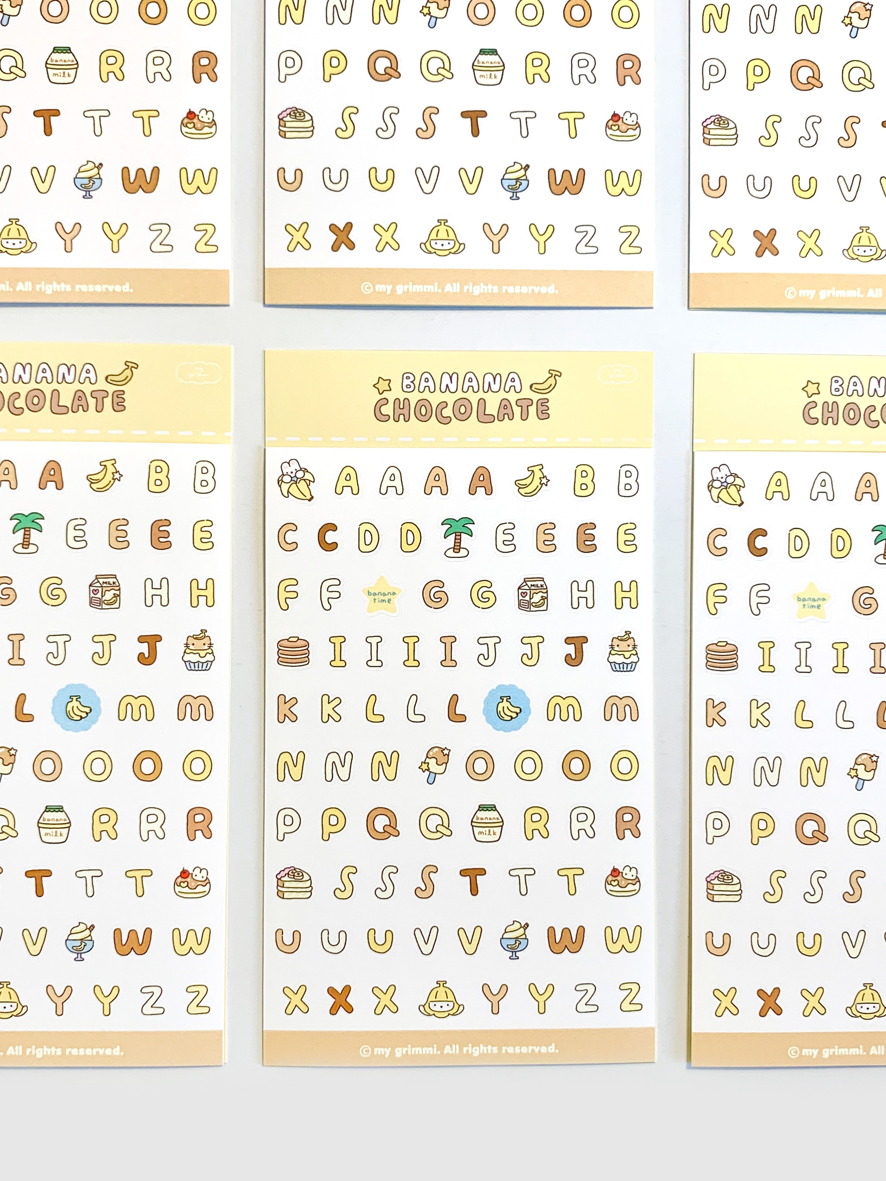 MyGrimmi - ABC Sticker Chocolate Banana