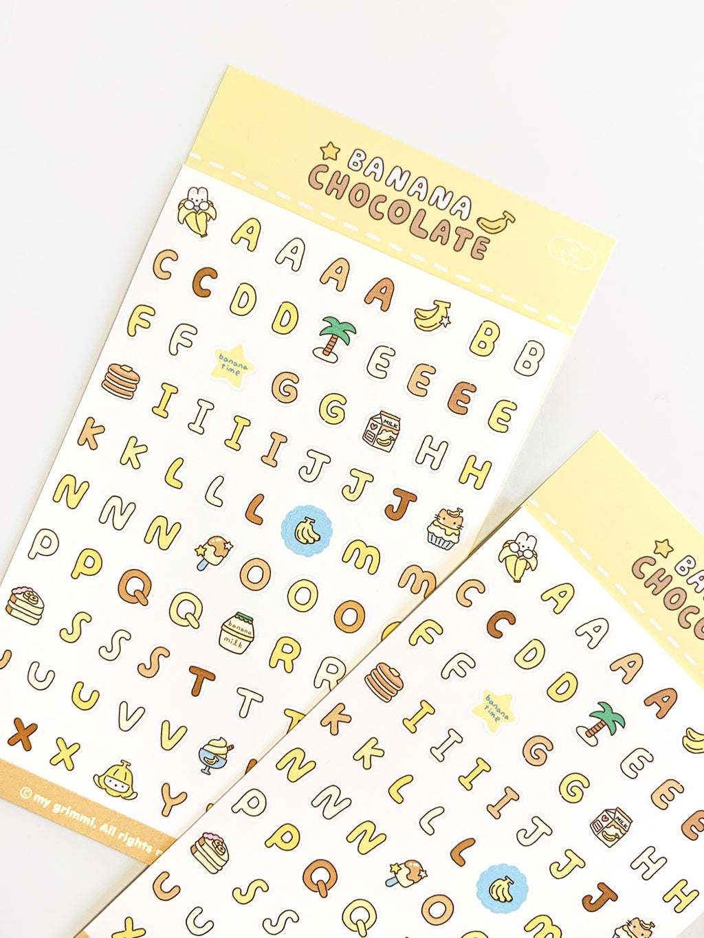 MyGrimmi - ABC Sticker Chocolate Banana