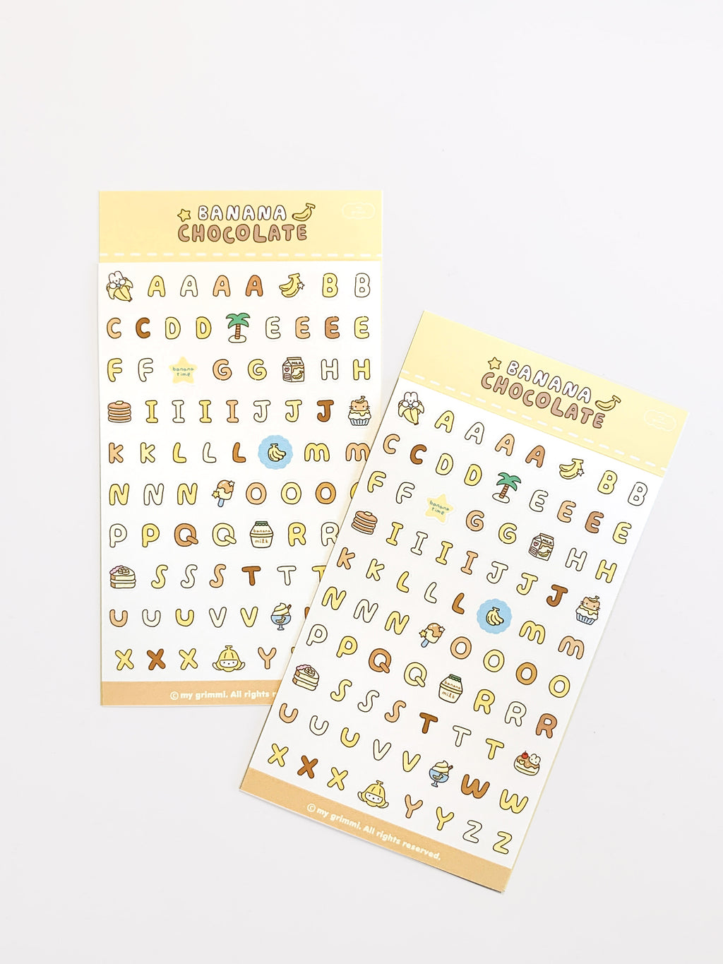 MyGrimmi - ABC Sticker Chocolate Banana