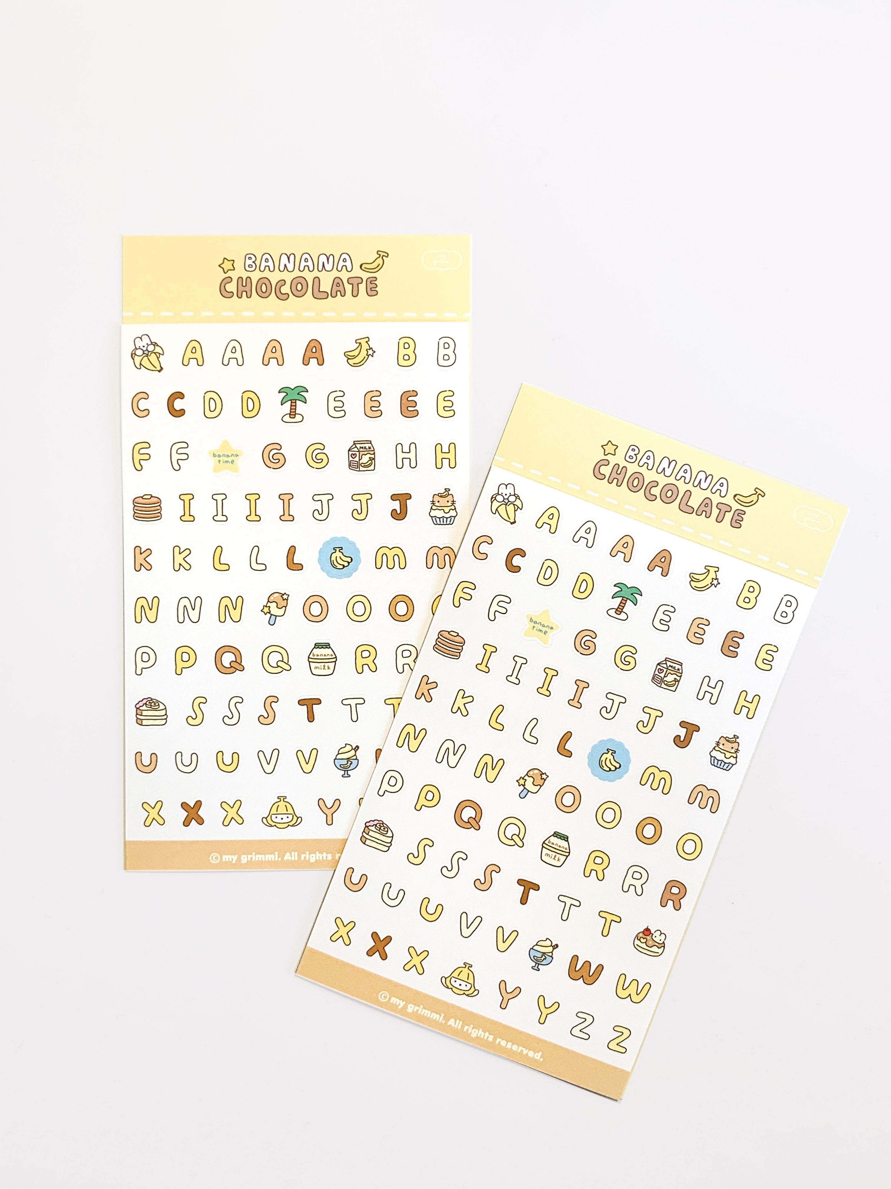 MyGrimmi - ABC Sticker Chocolate Banana