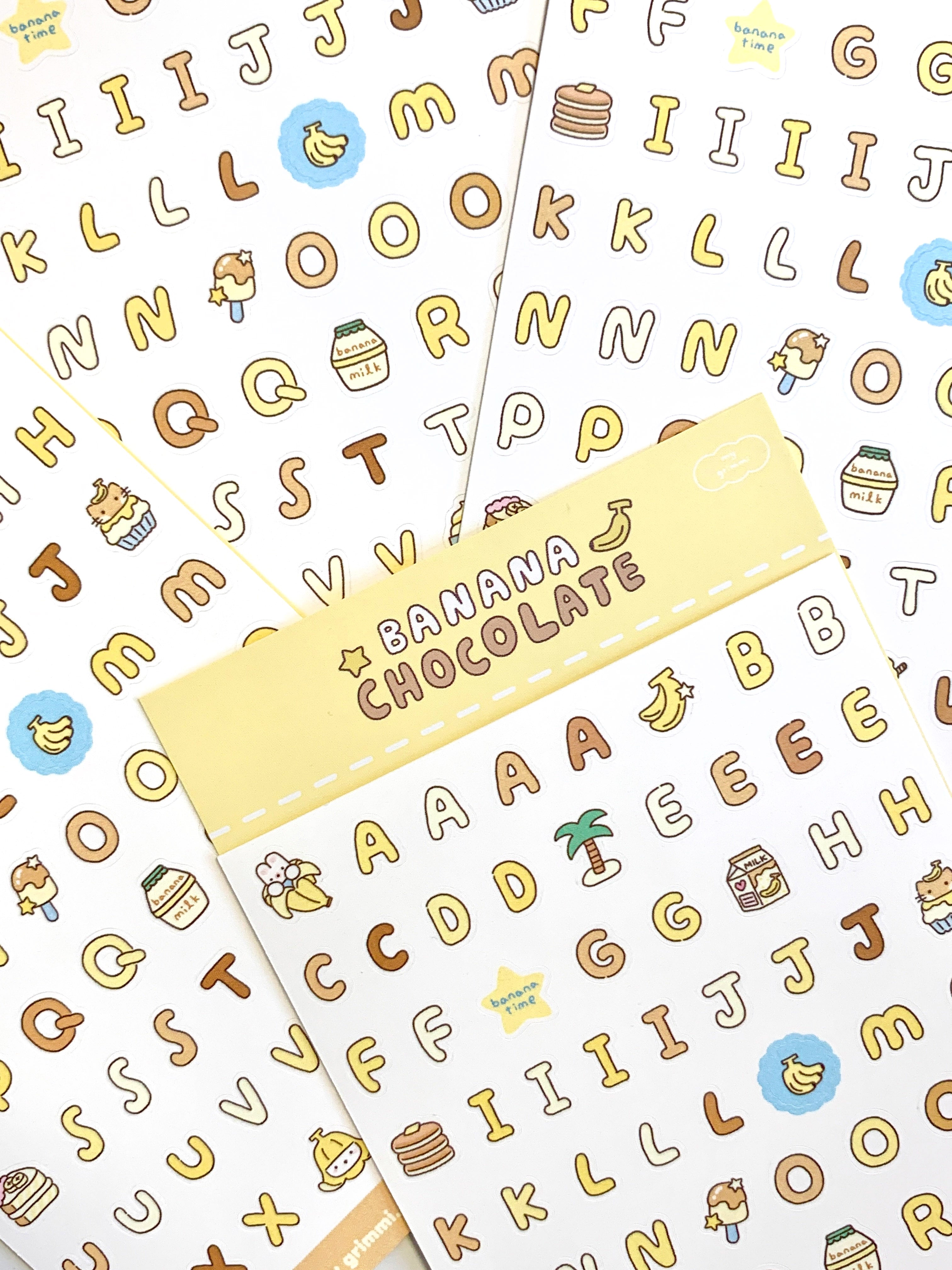 MyGrimmi - ABC Sticker Chocolate Banana
