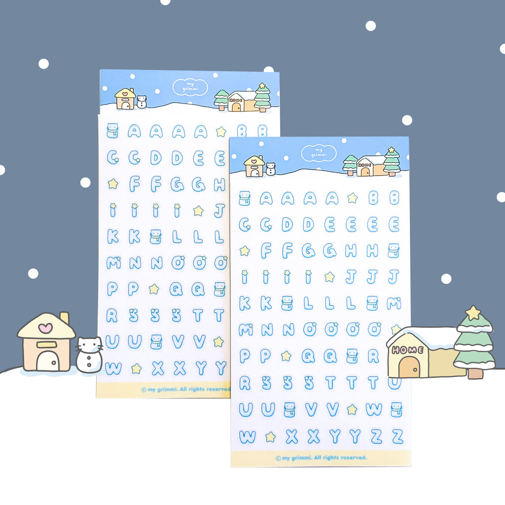 MyGrimmi - ABC Sticker Snowy Day