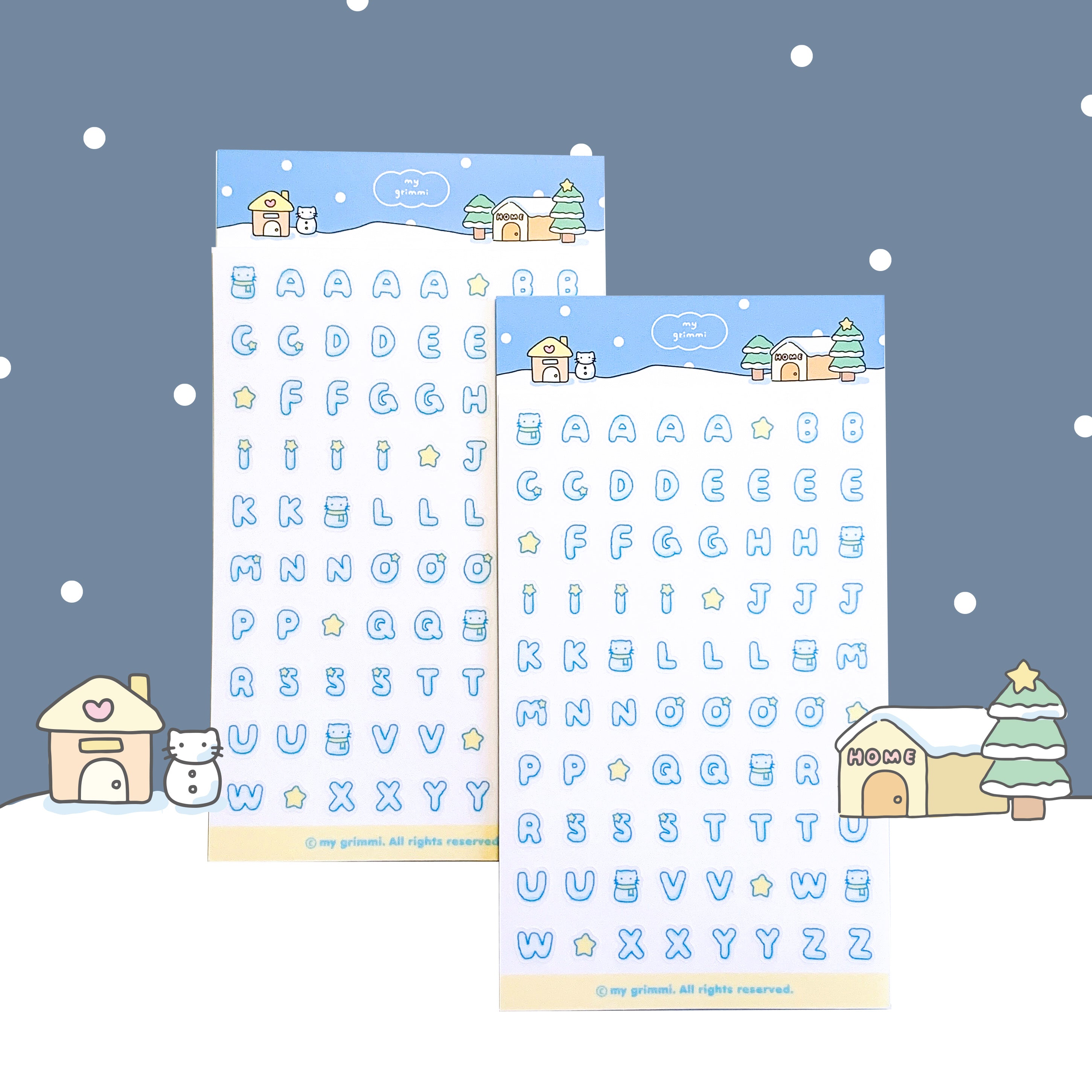 MyGrimmi - ABC Sticker Snowy Day