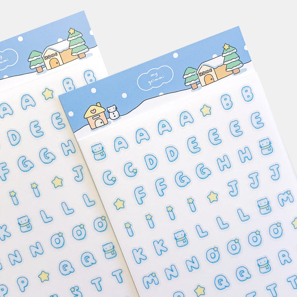 MyGrimmi - ABC Sticker Snowy Day