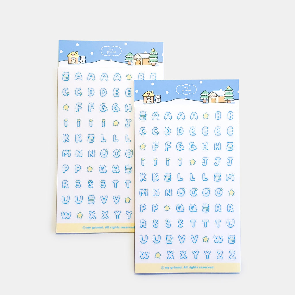 MyGrimmi - ABC Sticker Snowy Day