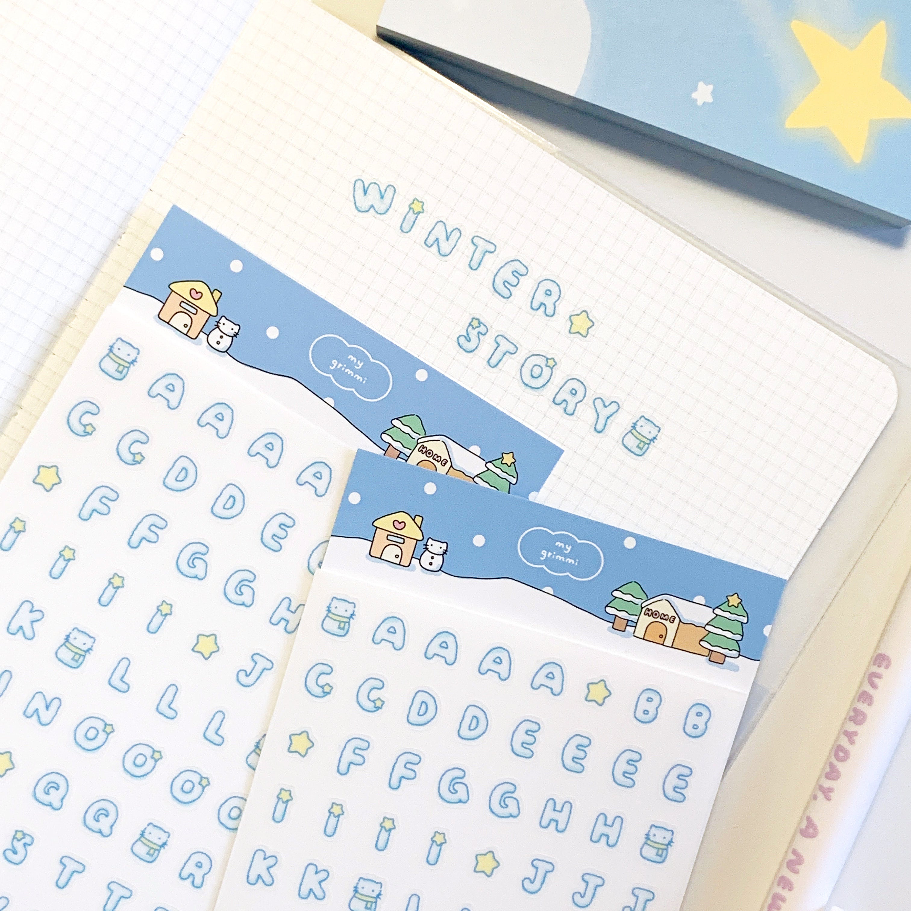 MyGrimmi - ABC Sticker Snowy Day