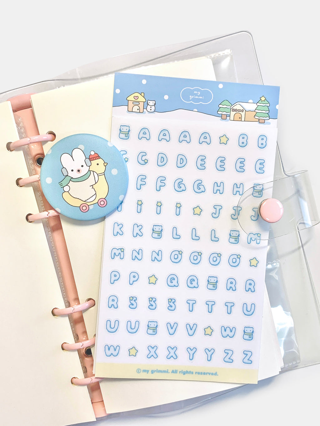 MyGrimmi - ABC Sticker Snowy Day