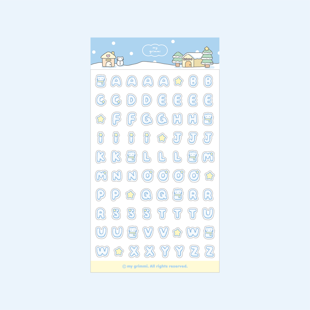 MyGrimmi - ABC Sticker Snowy Day