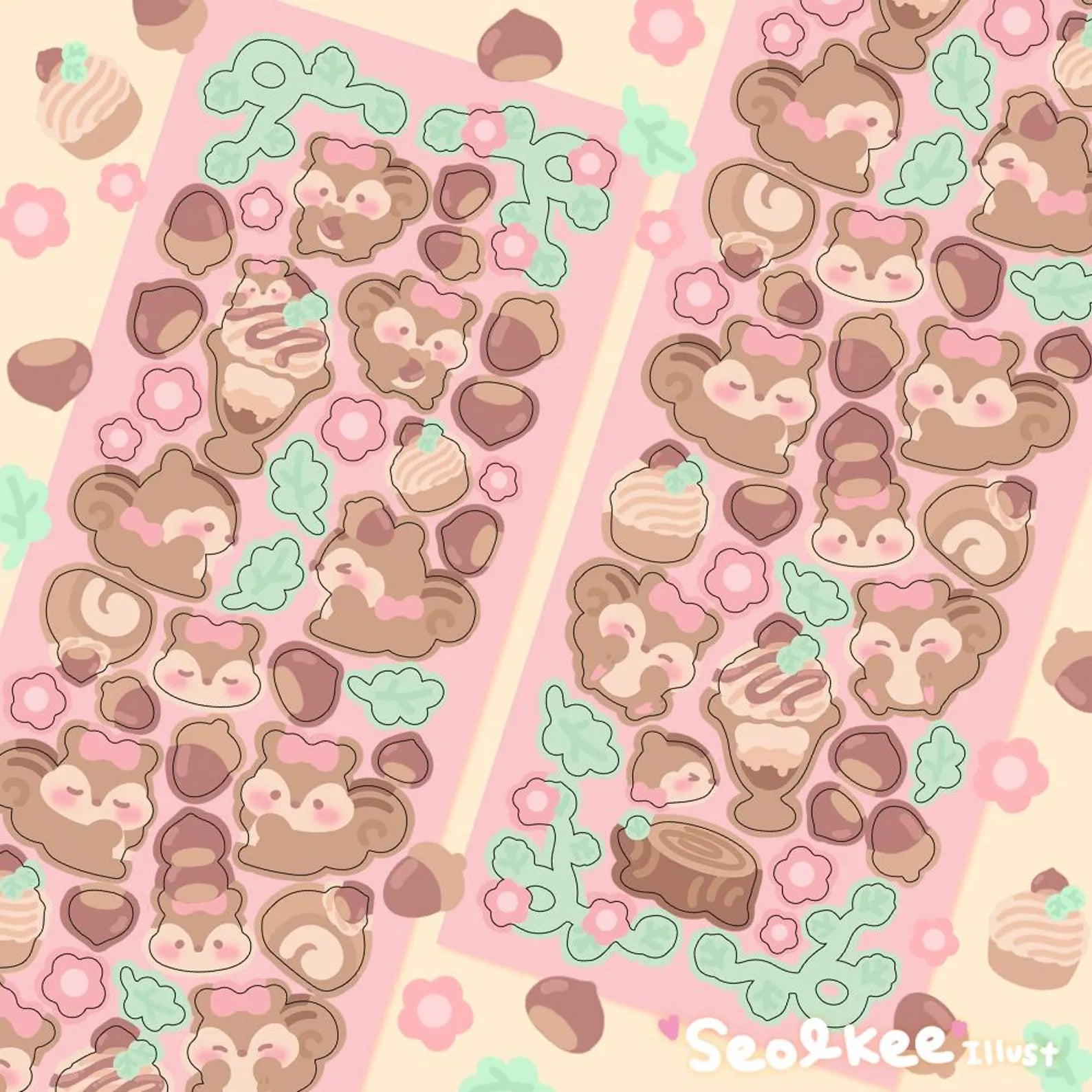 Seolkee Illust - Cream Meringue Deco Sticker Sheet