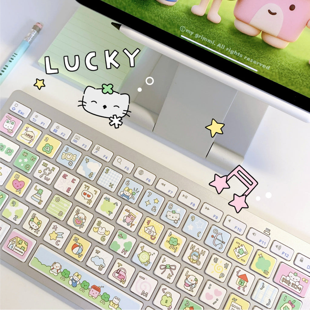 MyGrimmi - Happy Lucky Keyboard Sticker