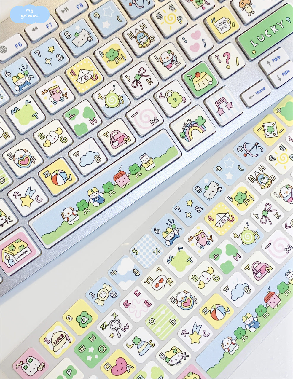 MyGrimmi - Happy Lucky Keyboard Sticker