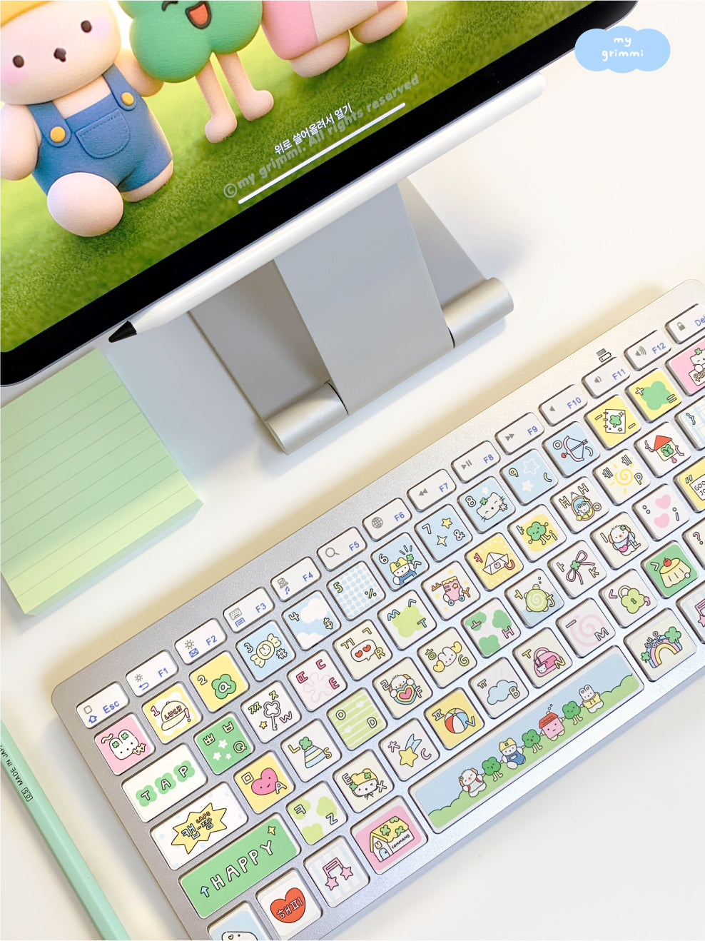 MyGrimmi - Happy Lucky Keyboard Sticker