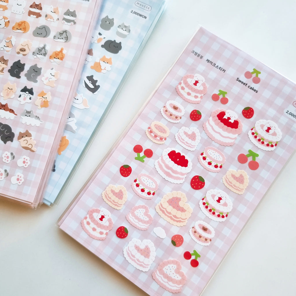 Mousse - Cake Sticker Sheet