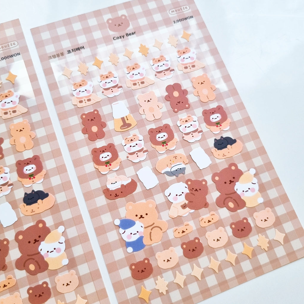 Mousse - Cozy Bear Sticker Sheet