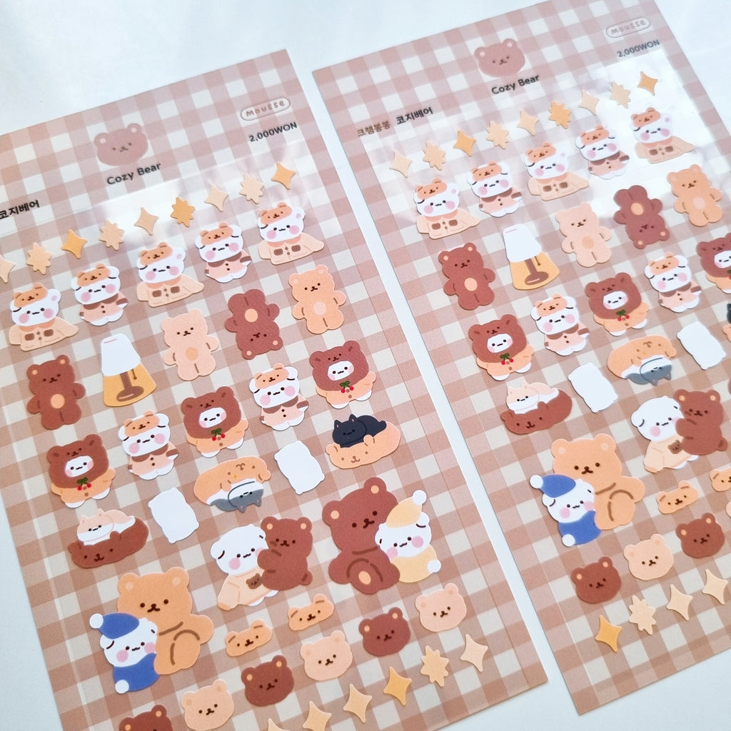 Mousse - Cozy Bear Sticker Sheet
