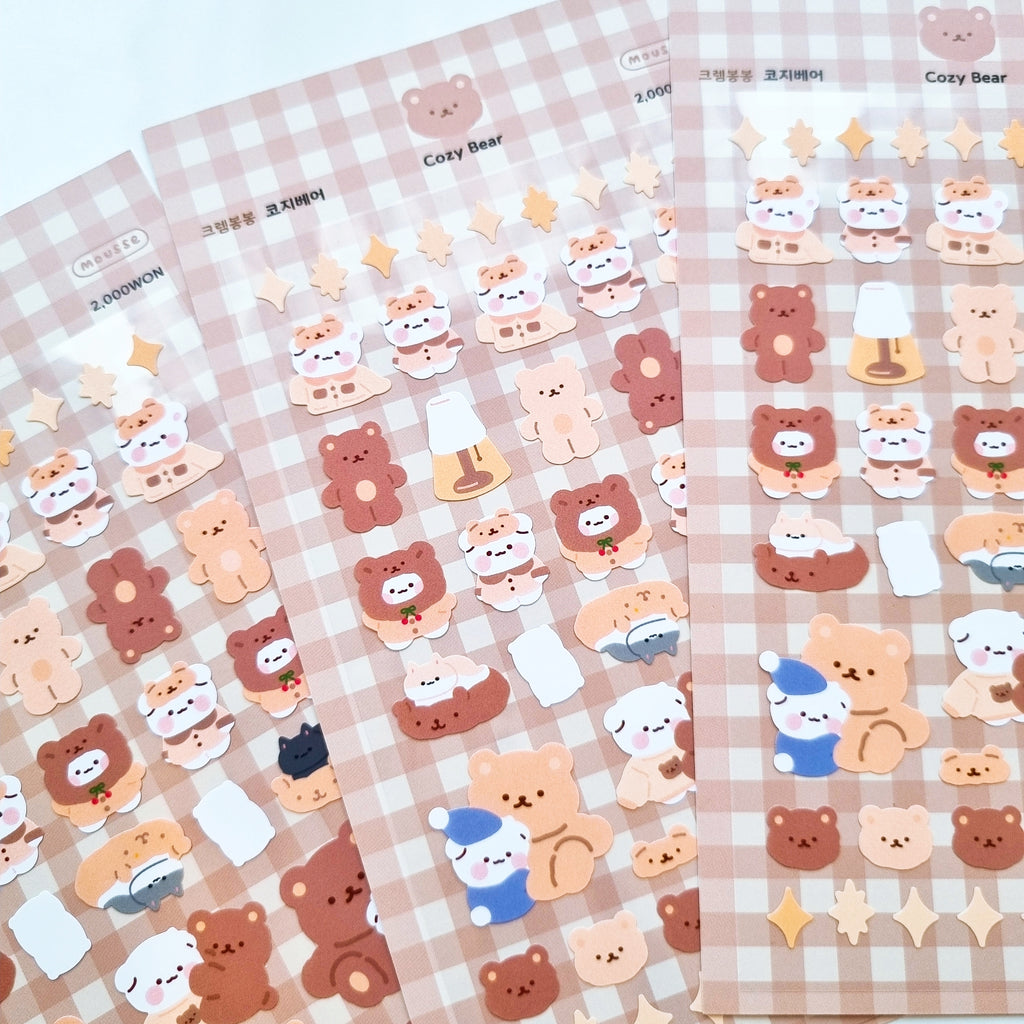 Mousse - Cozy Bear Sticker Sheet