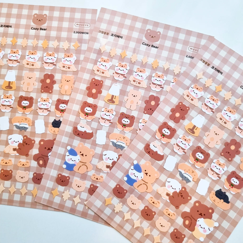 Mousse - Cozy Bear Sticker Sheet