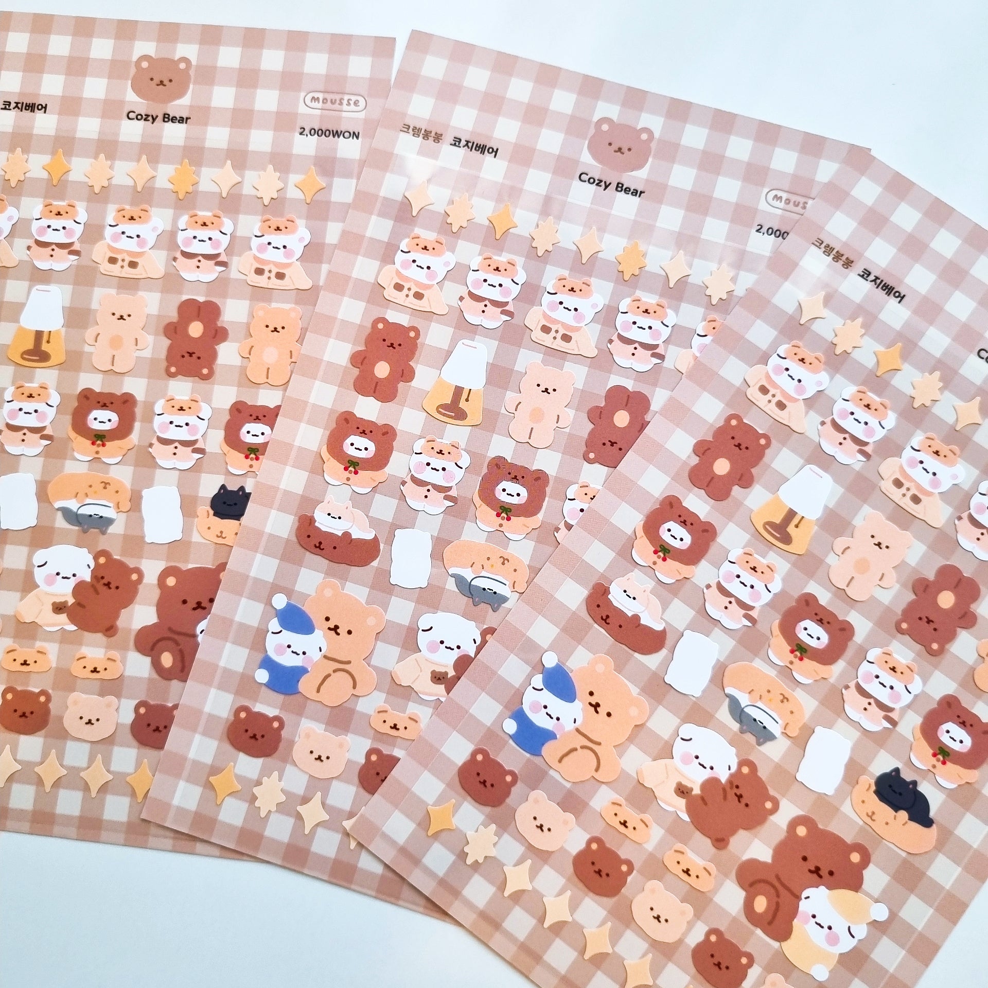 Mousse - Cozy Bear Sticker Sheet