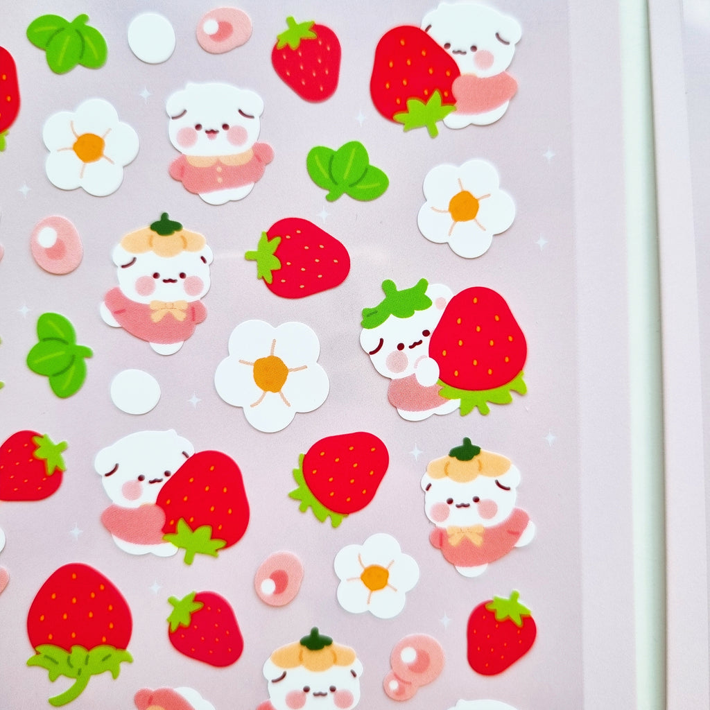 Mousse - Strawberry Sticker Sheet