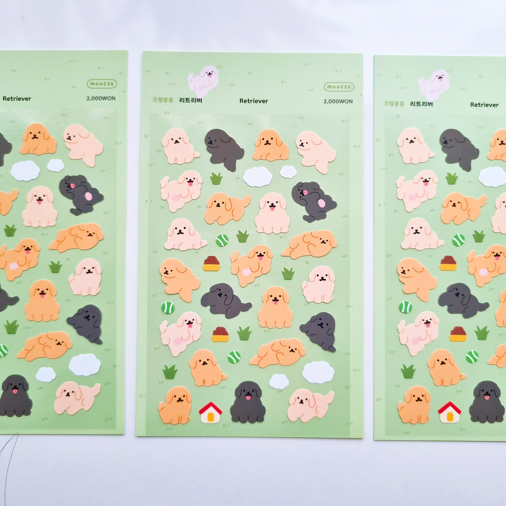 Mousse - Retriever Sticker Sheet