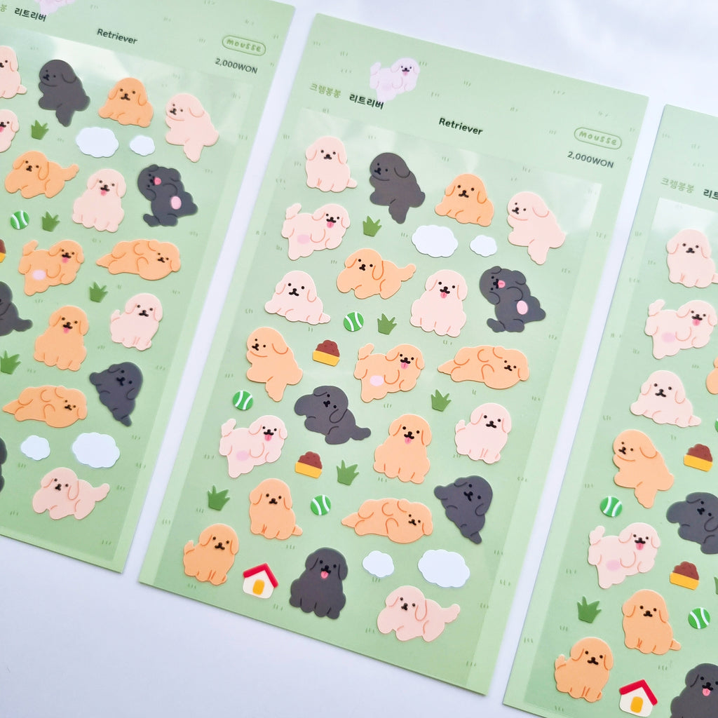 Mousse - Retriever Sticker Sheet
