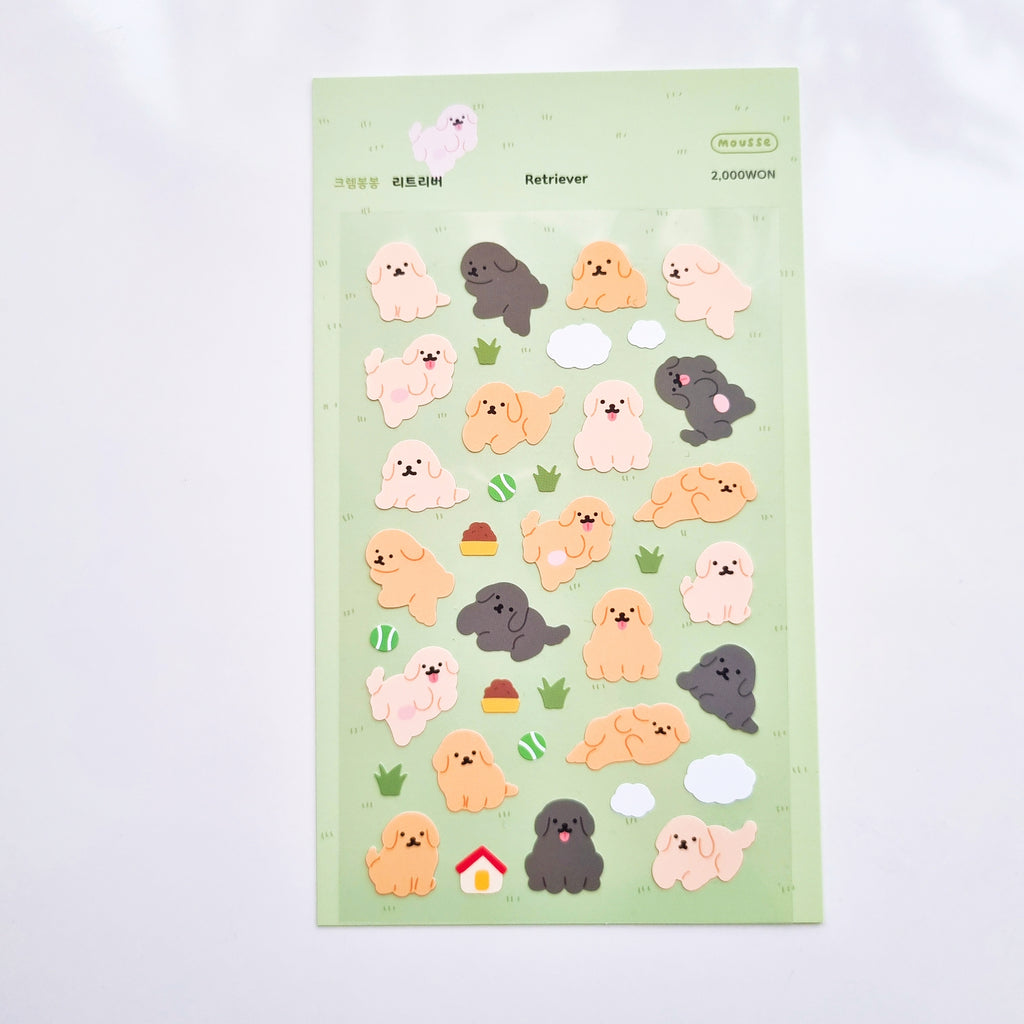 Mousse - Retriever Sticker Sheet