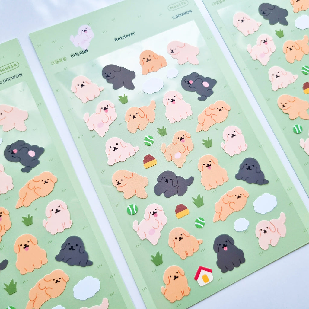Mousse - Retriever Sticker Sheet