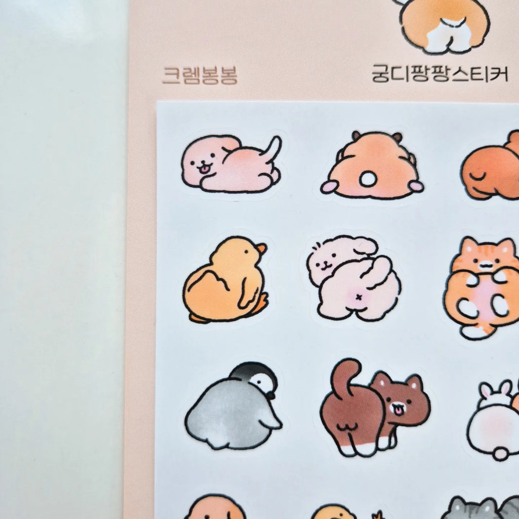 Mousse - Butt Pat Sticker Sheet