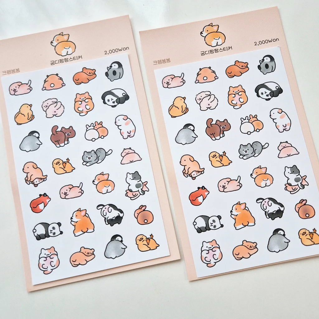 Mousse - Butt Pat Sticker Sheet