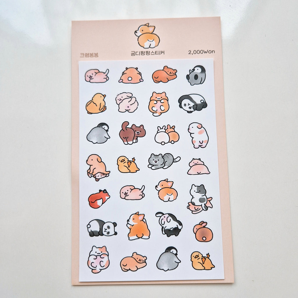 Mousse - Butt Pat Sticker Sheet