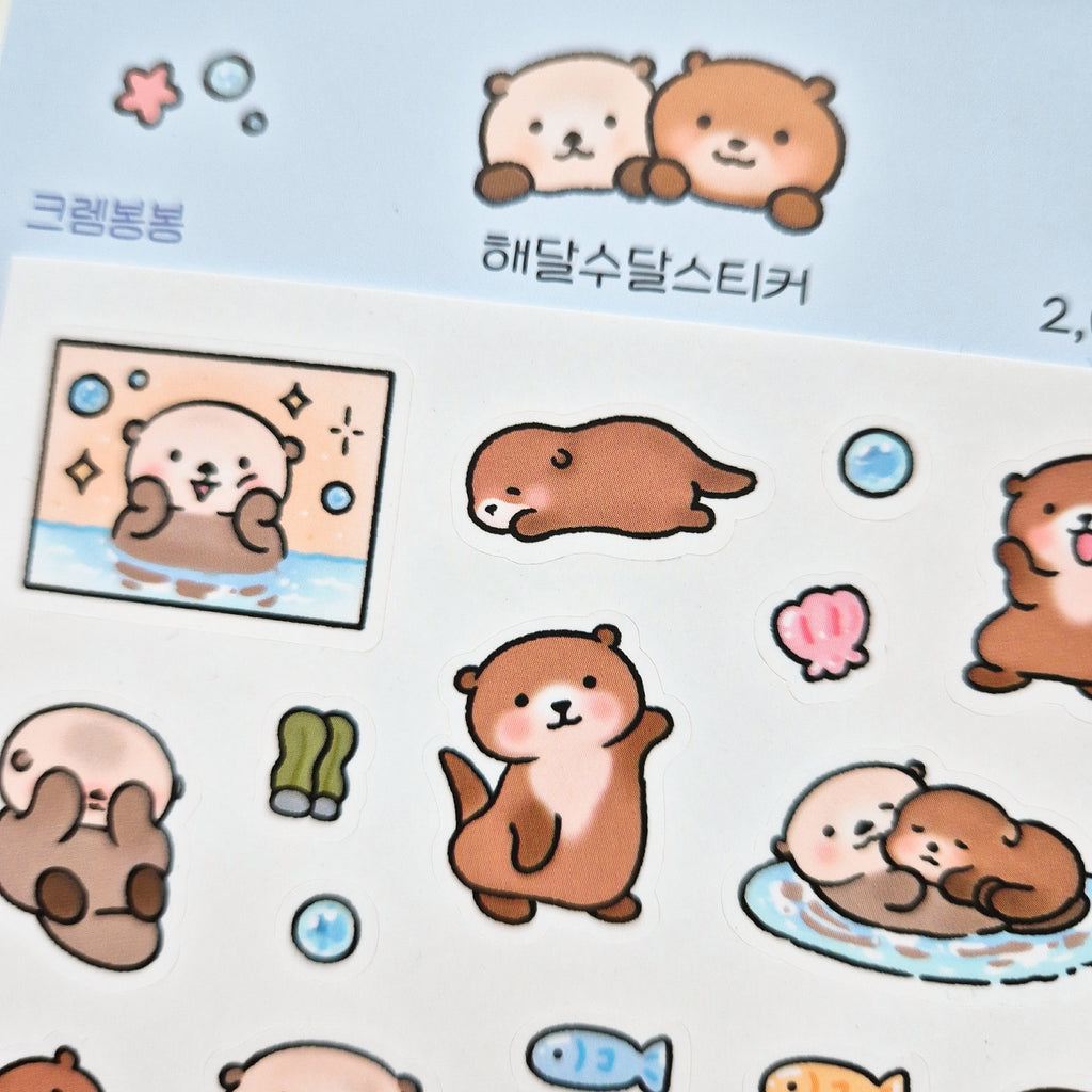 Mousse - Sea Otter Sticker Sheet