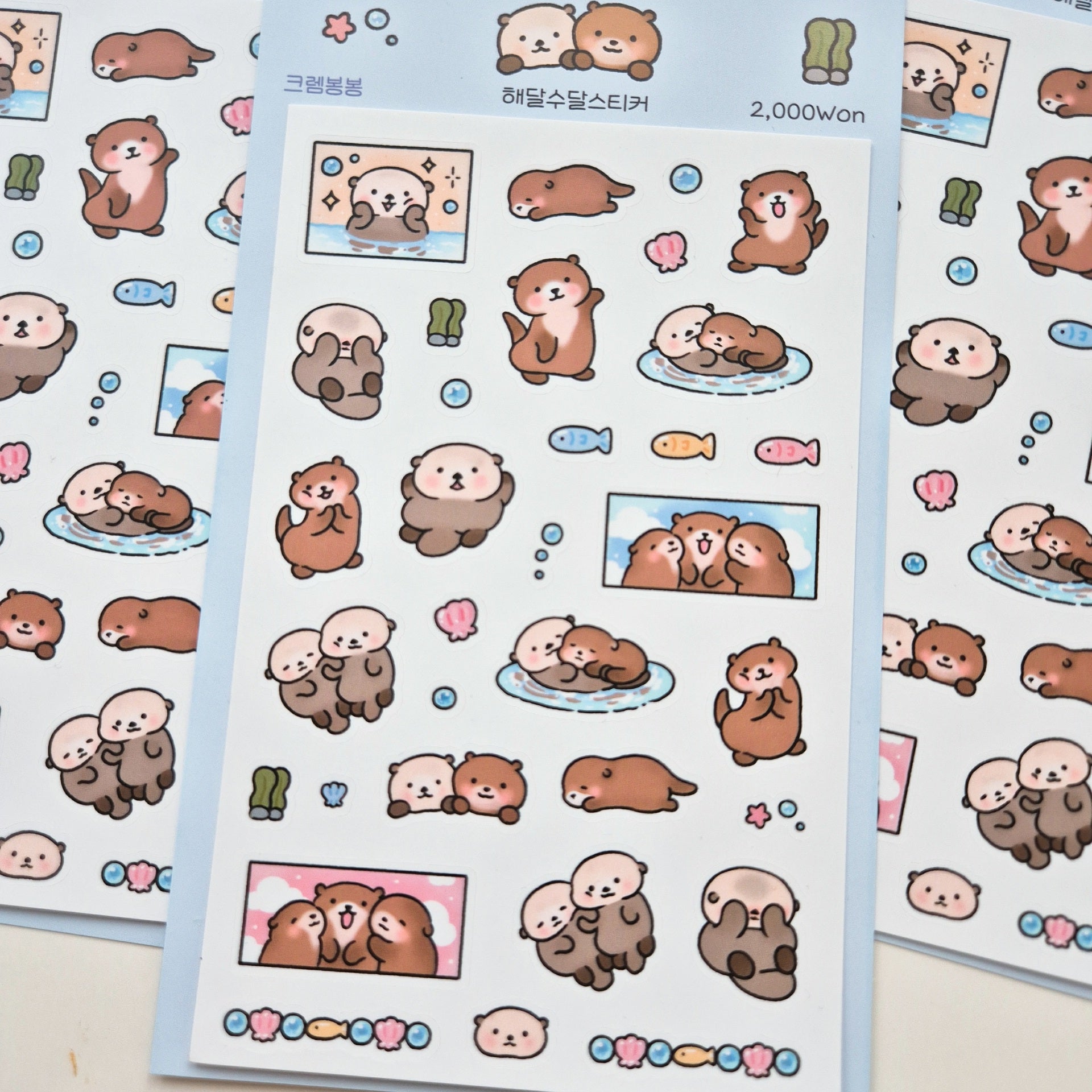 Mousse - Sea Otter Sticker Sheet