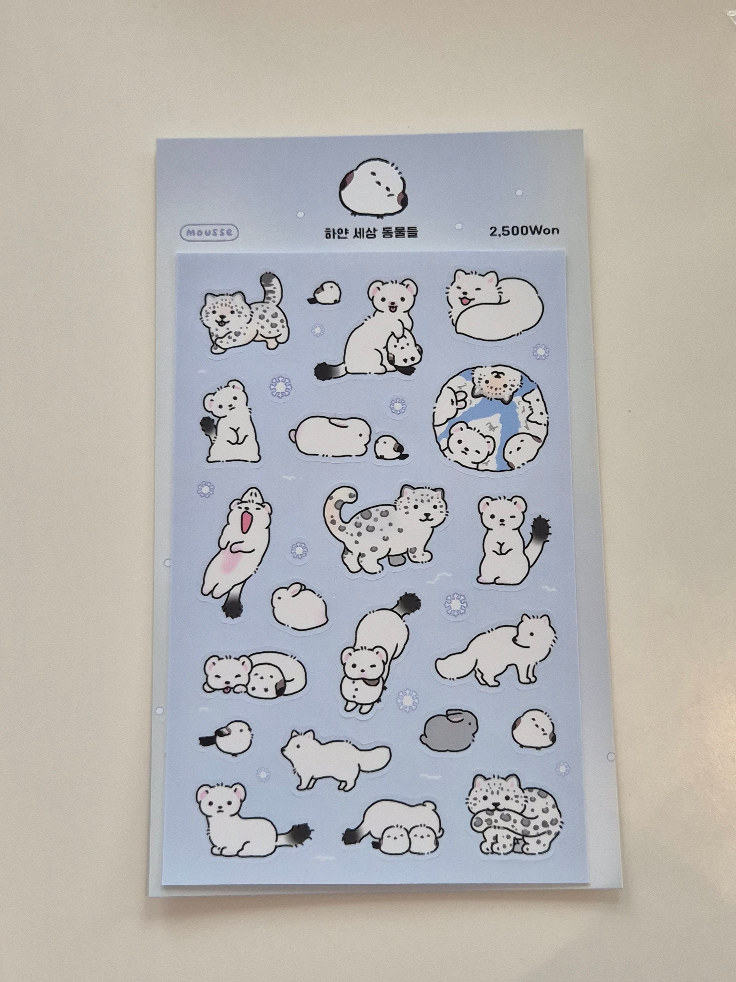 Mousse - Snowy World Sticker Sheet