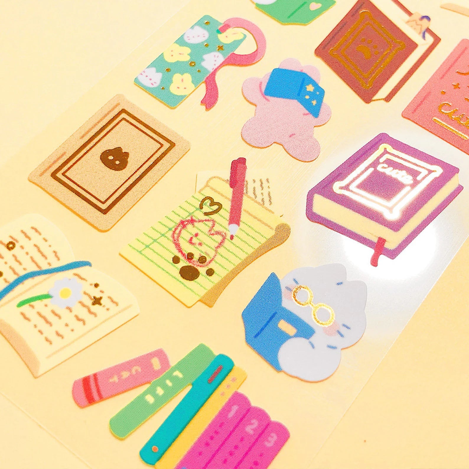 Mantabox - Kitten's Study Deco Sticker Sheet