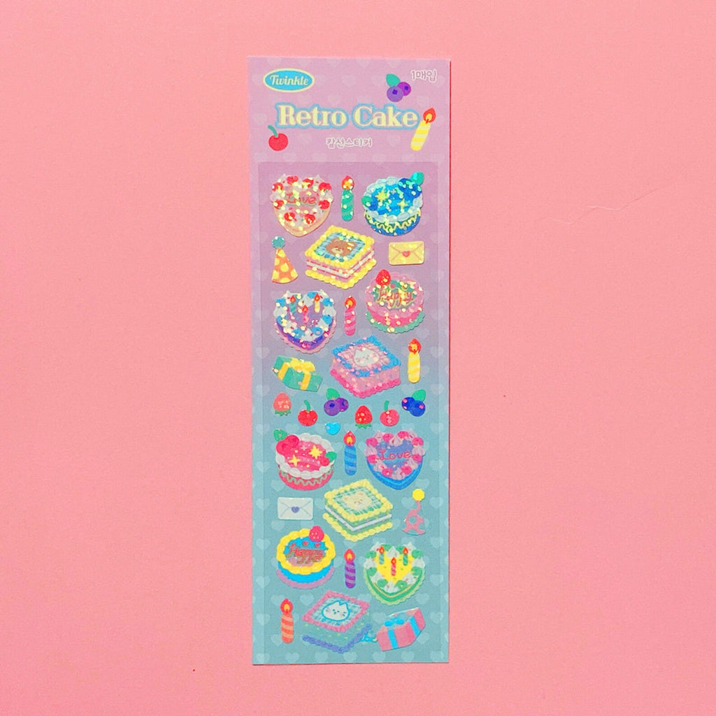 Mantabox - Retro Cake Deco Sticker Sheet