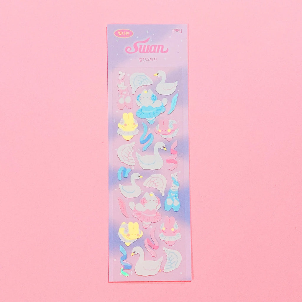 Mantabox - Swan Deco Sticker Sheet