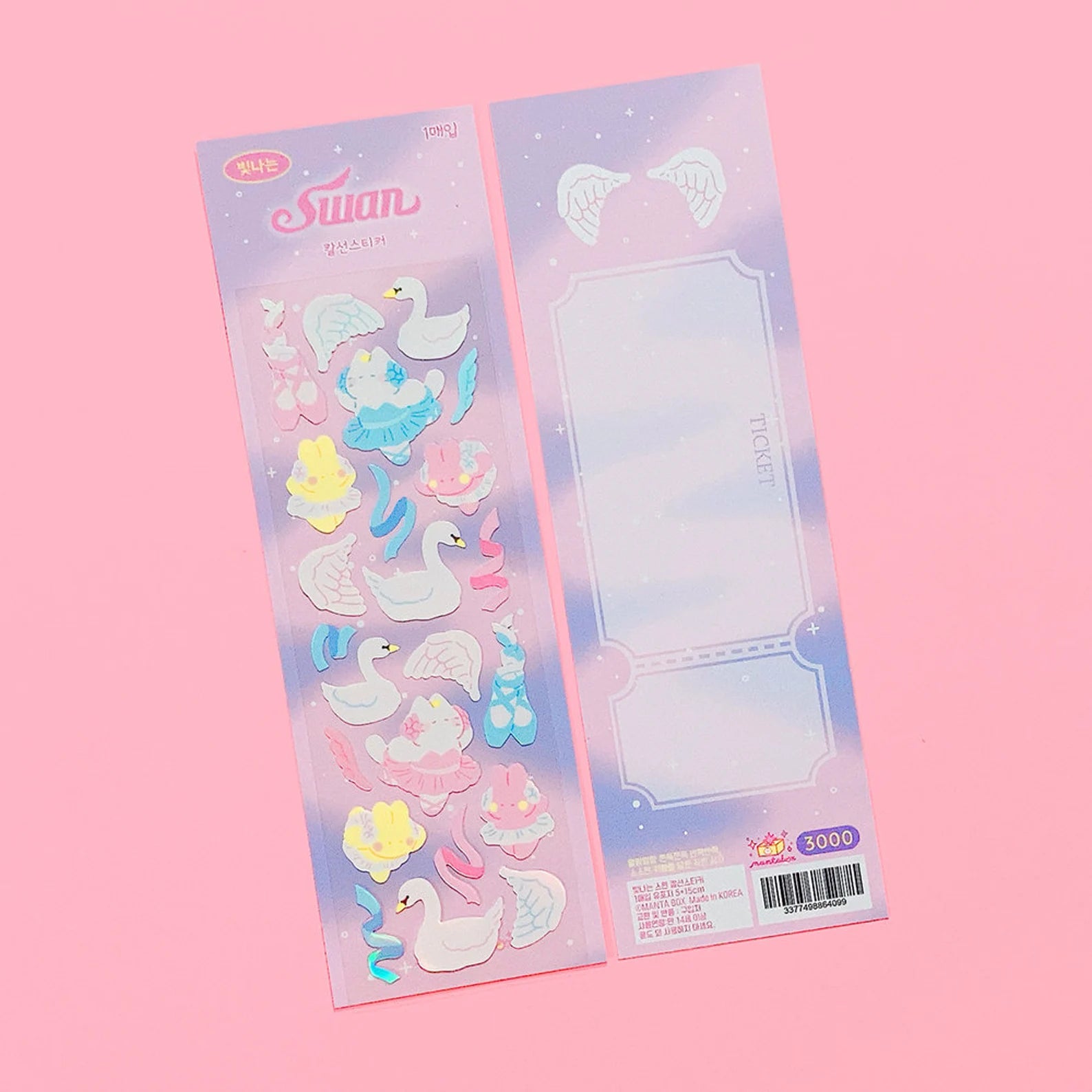 Mantabox - Swan Deco Sticker Sheet