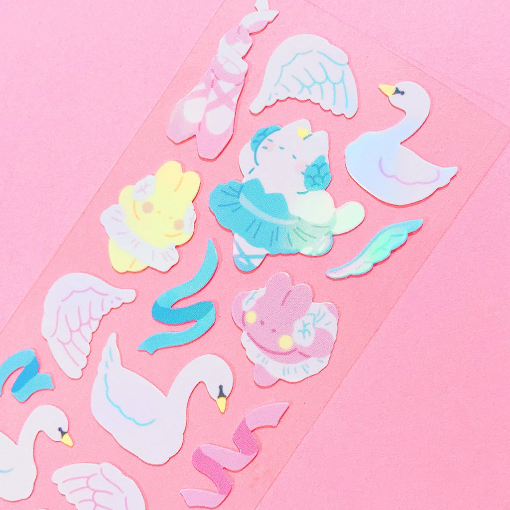 Mantabox - Swan Deco Sticker Sheet