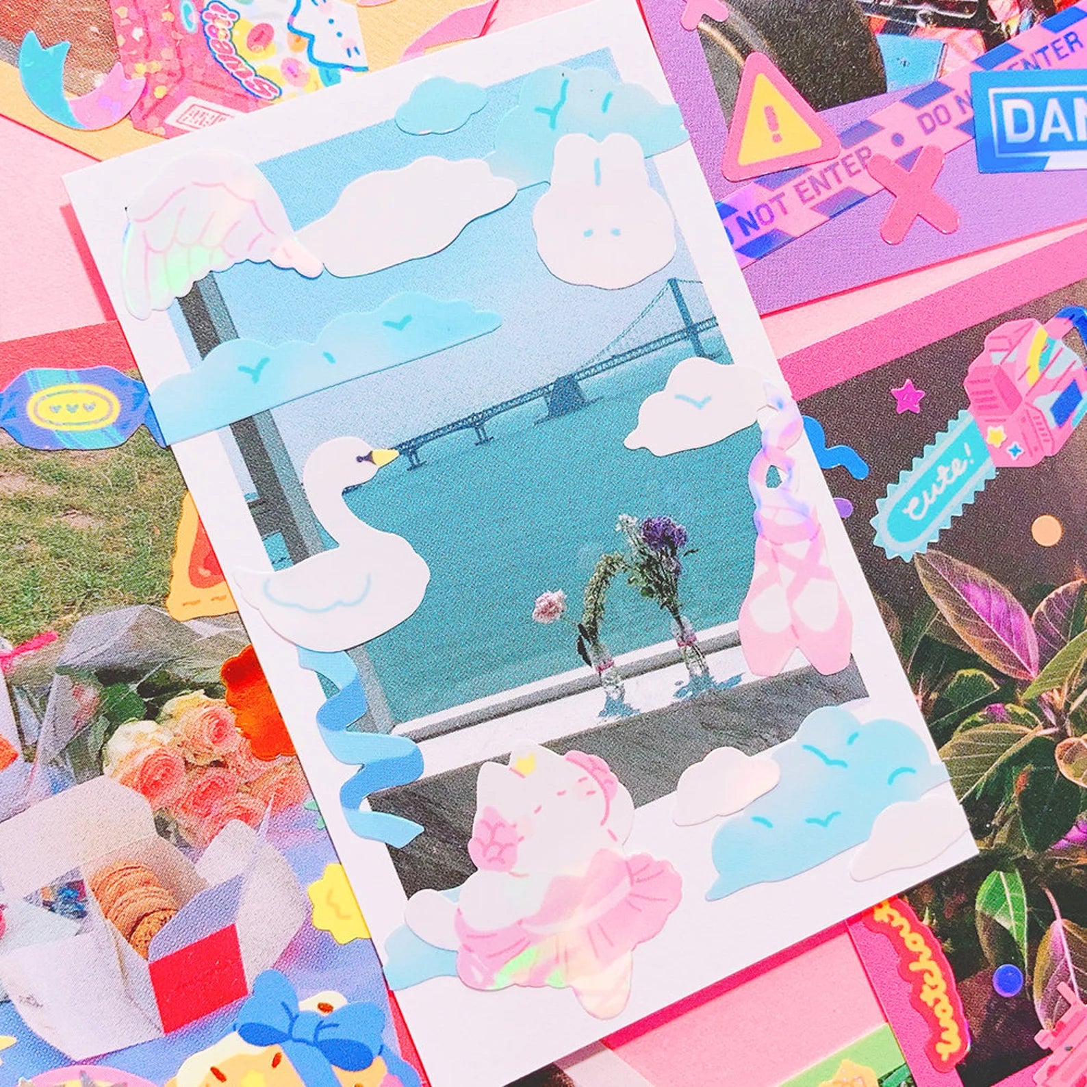 Mantabox - Swan Deco Sticker Sheet