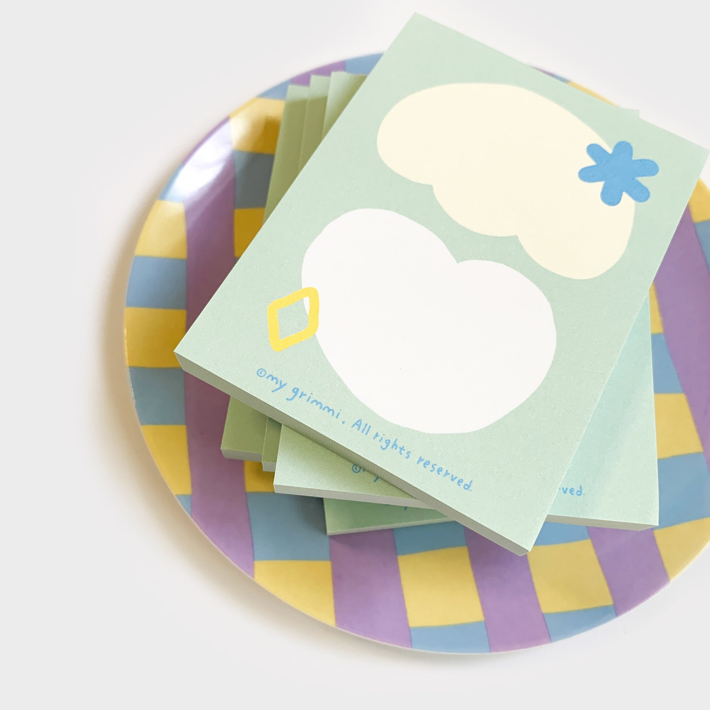 MyGrimmi - Mint Heart Notepad