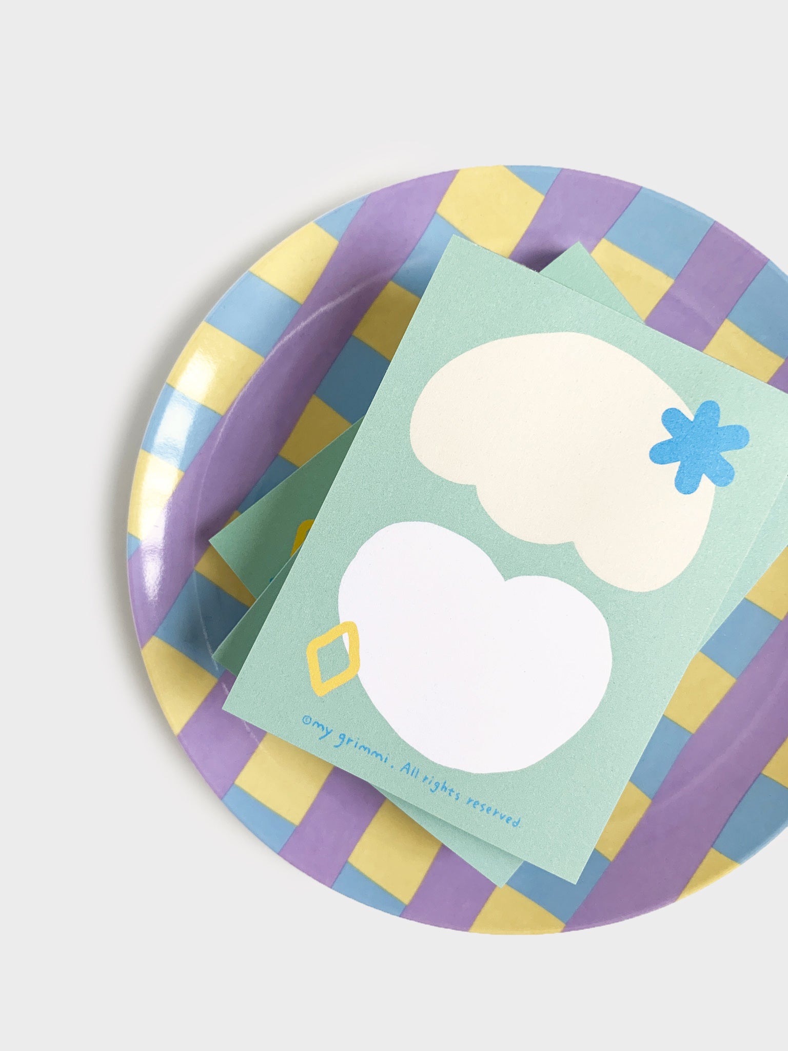 MyGrimmi - Mint Heart Notepad