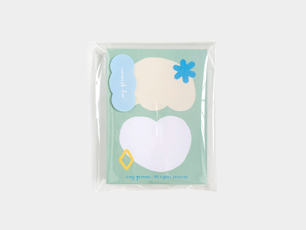 MyGrimmi - Mint Heart Notepad