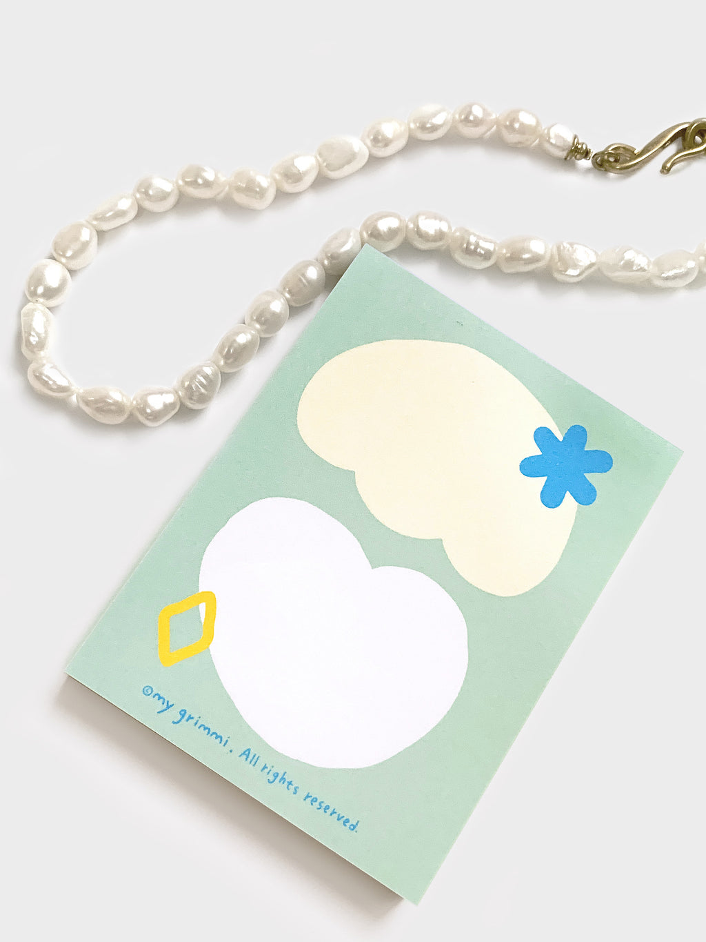 MyGrimmi - Mint Heart Notepad