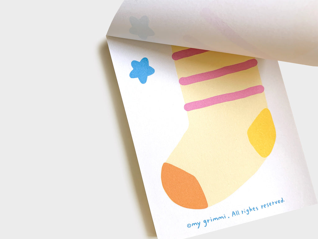 MyGrimmi - My Favorite Sock Notepad