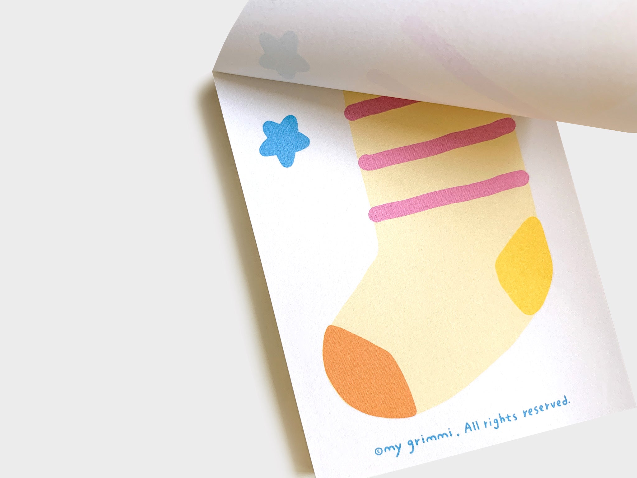 MyGrimmi - My Favorite Sock Notepad