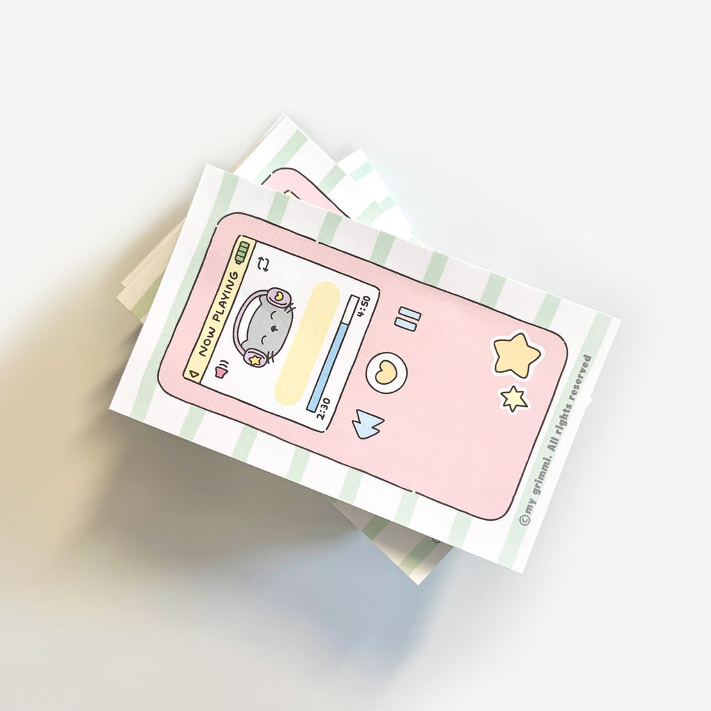 MyGrimmi - Today's Playlist Notepad